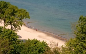 Plaża - widok z latarni morskiej 