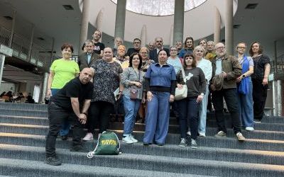 Uczestnicy szkolenia w Bibliotece Uniwersyteckiej w Warszawie